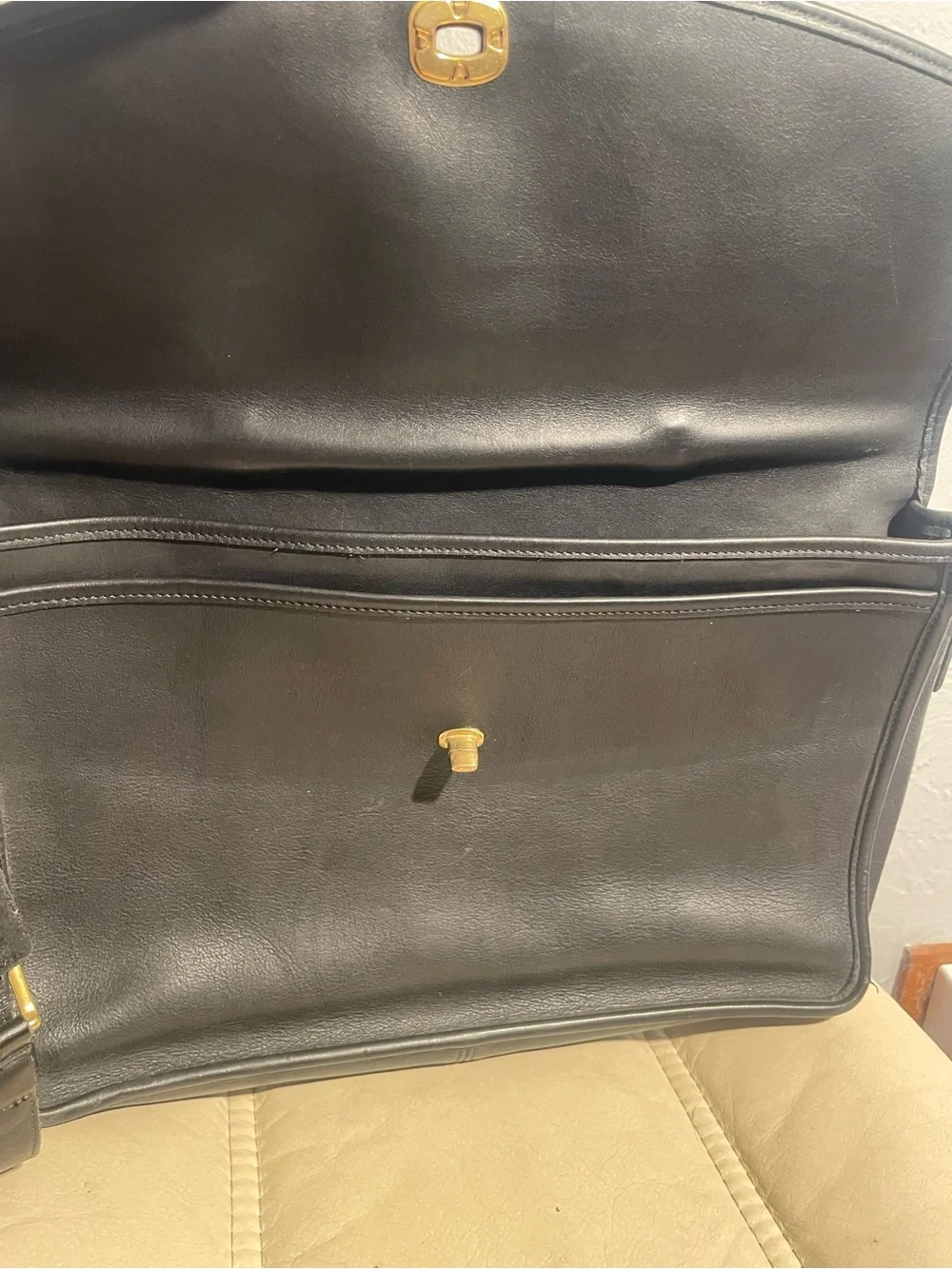 Vintage Coach Lexington 5265 Leather Turnlock Messenger Briefcase Laptop Bag